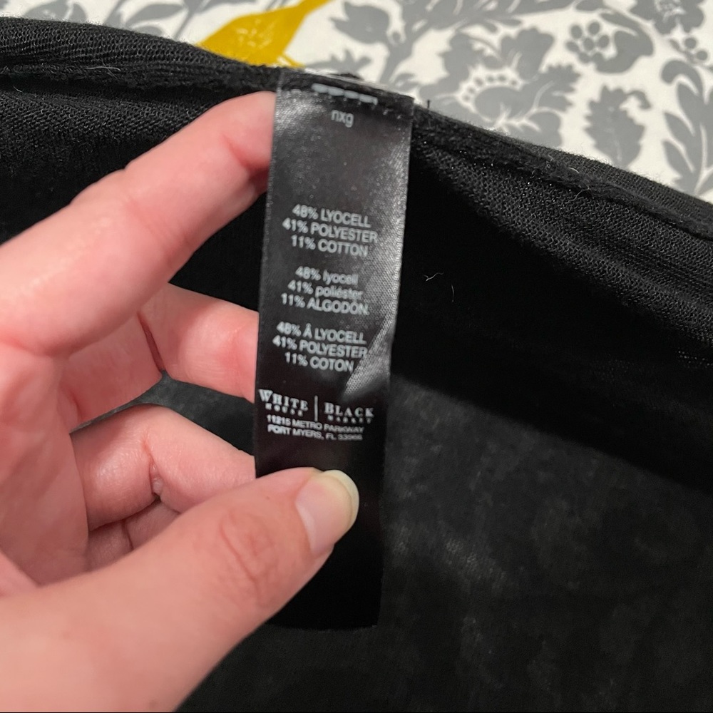 WHBM Black Duster Vest EUC Size M - Picture 5 of 6